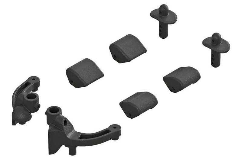 Arrma Body Mount Set Front: TYPHON 4x4