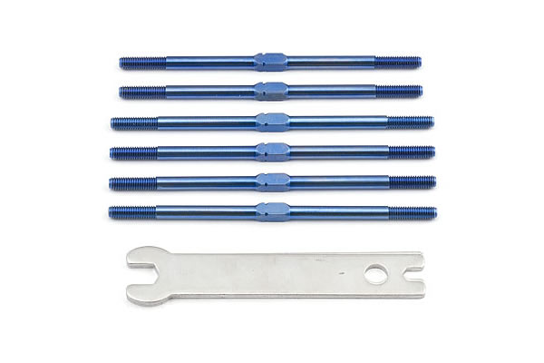 Team Associated T4/SC10 Factory Team Titanium Turnbuckle Set - Πατήστε στην εικόνα για να κλείσει