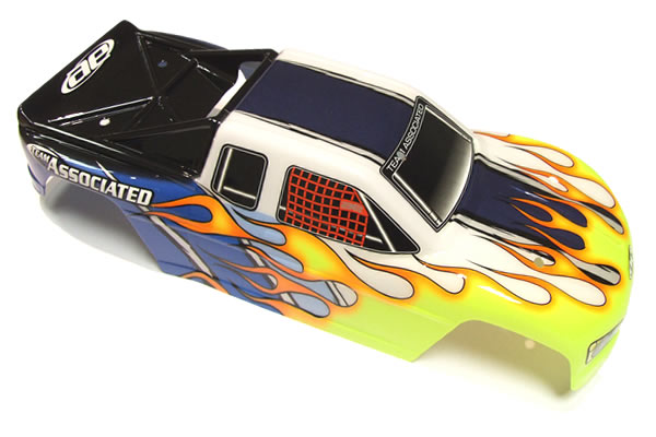 Team Associated Mini MGT Printed Bodyshell - Yellow/Blue/White