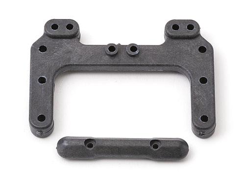 FT Rear Chassis Brace - Front Hinge Pin Brace - carbon - Πατήστε στην εικόνα για να κλείσει