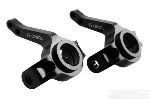 AXIAL AX10 ALUMINIUM STEERING KNUCKLES BLACK (2 pcs)