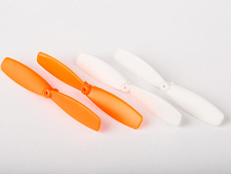 Propeller/Rotor Blade, 2 Orange/ 2 White (Spectre X, QX75)