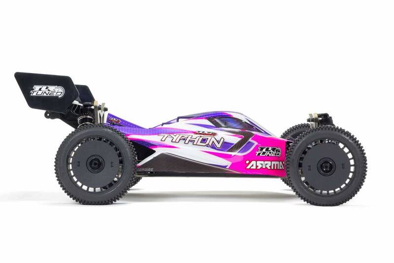 Arrma TLR Tuned TYPHON 1/8 4WD Roller Buggy, Pink/Purple