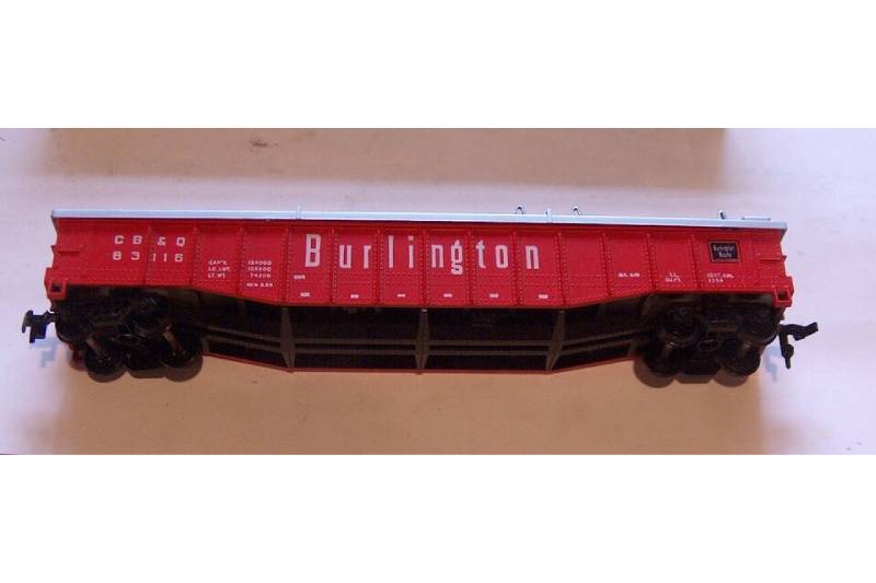 Athearn 1661 covered gondola Burlington - Used - Πατήστε στην εικόνα για να κλείσει