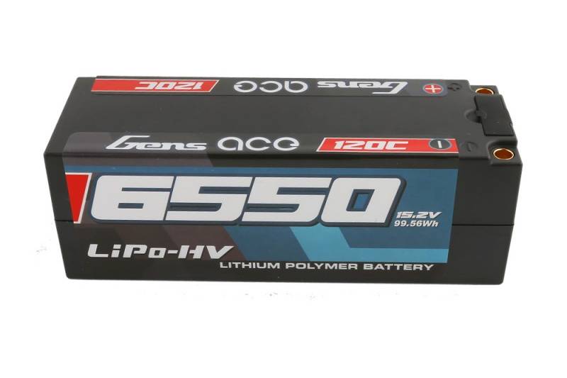 Gens ace 6550mAh 15.2V High Voltage120C 4S1P HardCase Lipo 50#