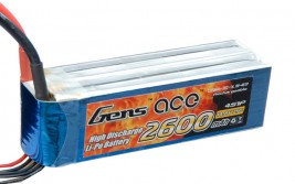 Gens ace 2600mAh 14.8V 25C 4S1P Lipo Battery Pack