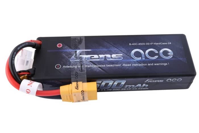 Gens ace 4500mAh 3S1P 11.1V 40C HardCase RC car Lipo Battery #24