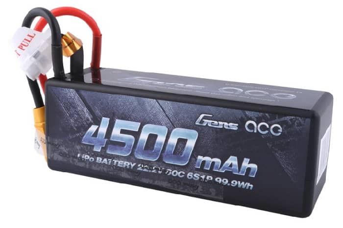 Gens ace 4500mAh 6S1P 22.2V 60C HardCase RC car Lipo Battery 14#