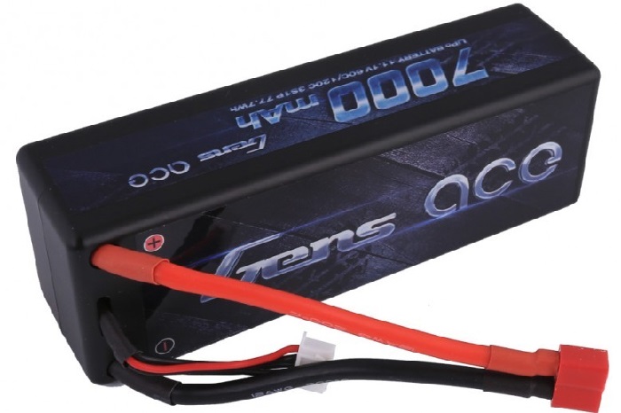 Gens ace 7000mAh 11.1V 60C 3S1P Hardcase Lipo Battery pack - Πατήστε στην εικόνα για να κλείσει