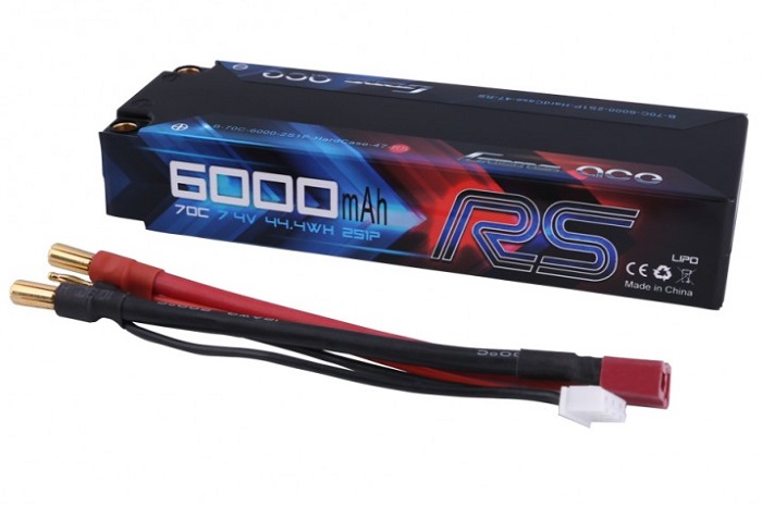 Gens ace 6000mAh 7.4V 70C 2S1P HardCase Lipo Battery Pack 47#