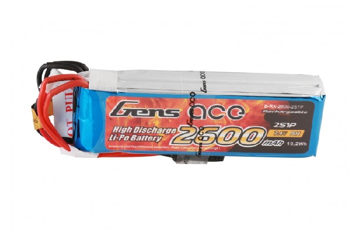 Gens ace 2600mAh 7.4V 2S1P Transmitter Pack - Πατήστε στην εικόνα για να κλείσει