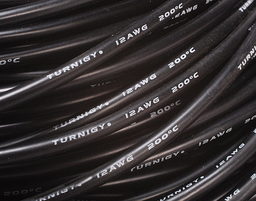 Turnigy Pure Silicone Wire 12AWG 1mtr BLACK - Πατήστε στην εικόνα για να κλείσει