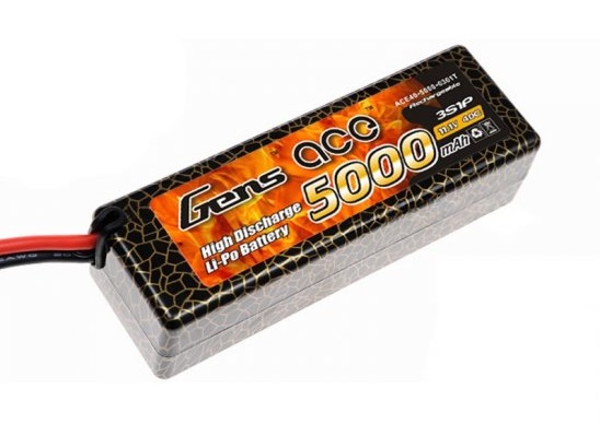 Gens ace 5800mAh 7.4V 45C 2S2P HardCase Lipo Battery 10