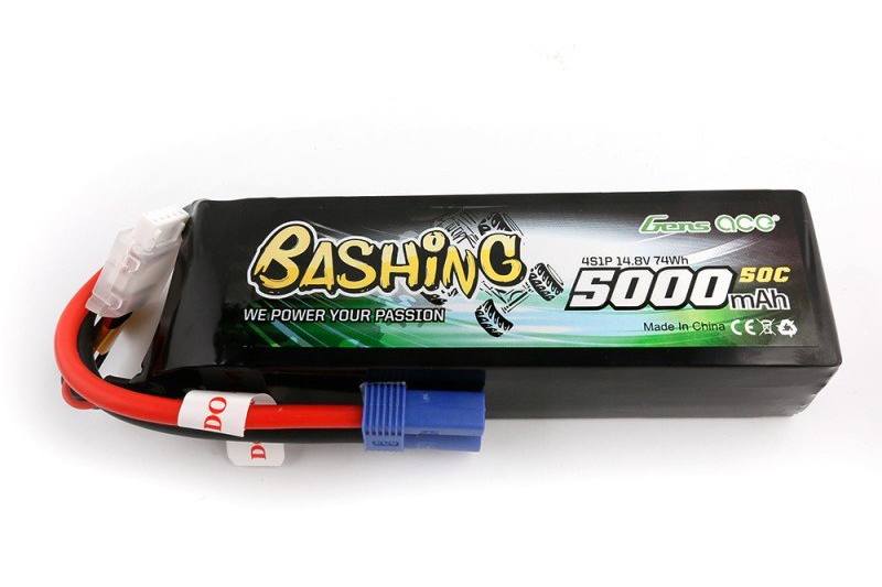 Gens ace 5000mAh 14.8V 4S1P 50C Lipo Battery Pack with EC5 Plug - Πατήστε στην εικόνα για να κλείσει