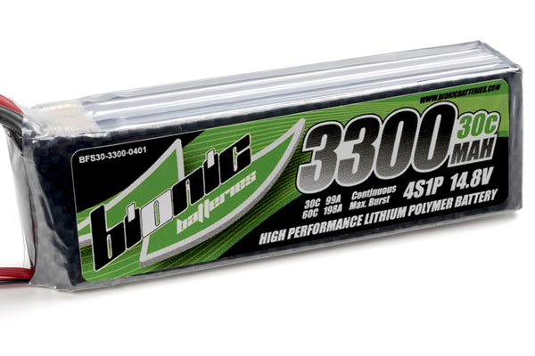 Bionic Batteries 'Flight 30C' 3300mAh 4S1P 14,8V LiPo Battery