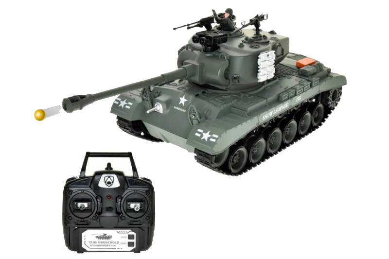 Brother Tank RC Tank 1:18 USA M26 Pershing 'Snow Leopard' Green