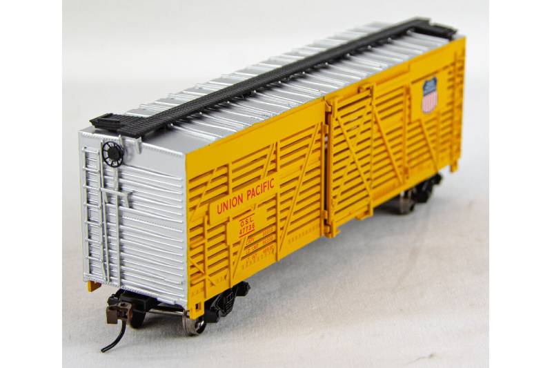 18501 HO Bachmann 40' Stock Car-Union Pacific - Used - Πατήστε στην εικόνα για να κλείσει