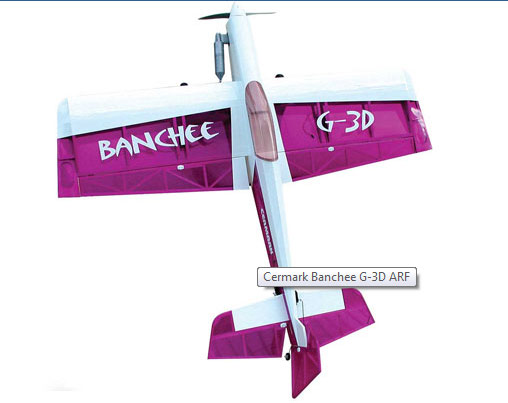 Cermark Banchee G-3D ARF RC AIRPLANE - Πατήστε στην εικόνα για να κλείσει