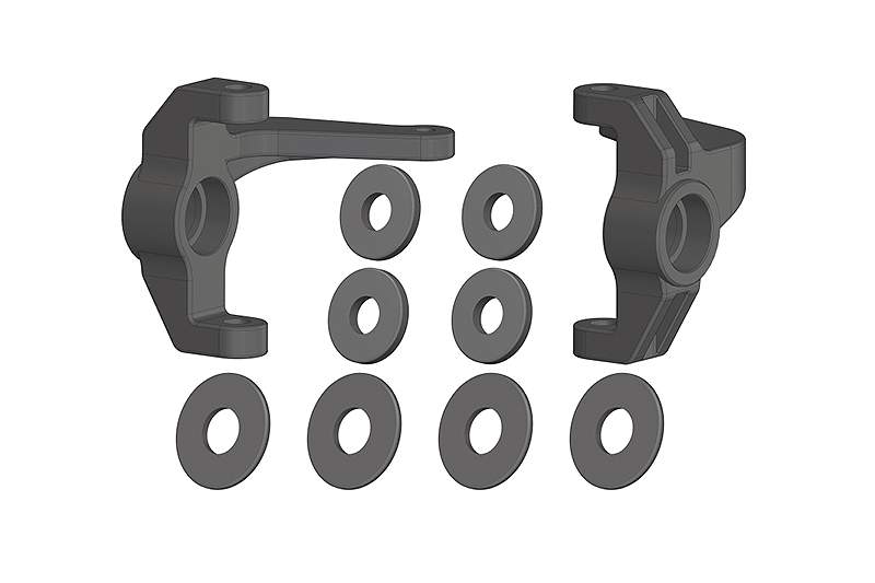 CORALLY STEERING BLOCK L/R COMPOSITE 1 SET - Click Image to Close