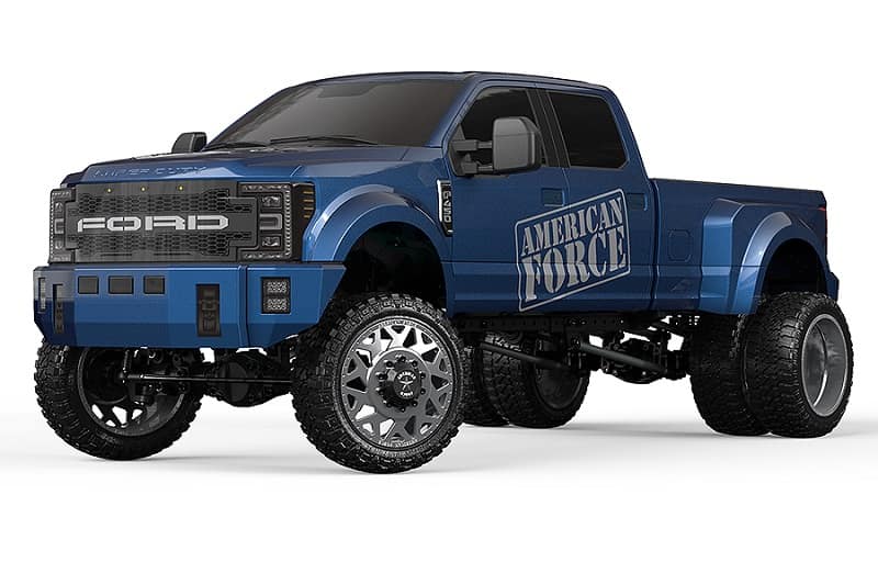 CEN RACING DL-SERIES FORD F450 SD 1/10 CUSTOM TRUCK RTR BLUE