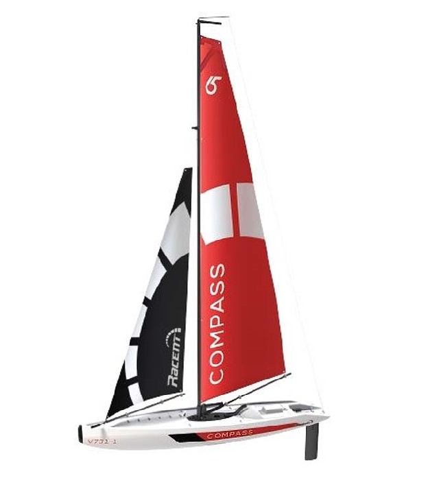 VOLANTEX COMPASS SAIL YACHT BOAT RTR - Click Image to Close