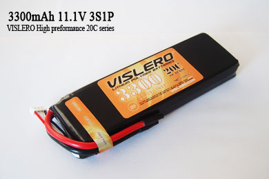 3300mAh-11.1V-20C Lipo Battery - Vislero