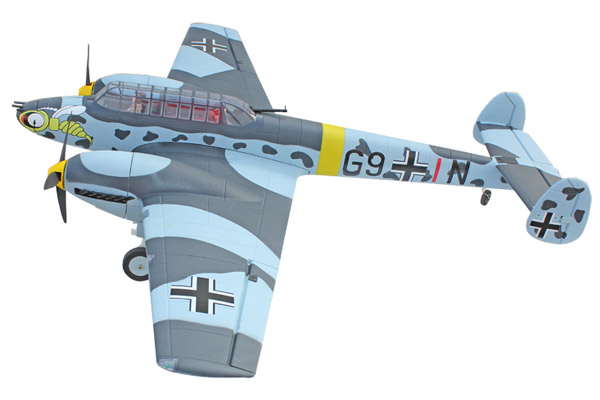 Dynam Messerschmitt Bf 110 1500mm ARTF Warbird - Πατήστε στην εικόνα για να κλείσει