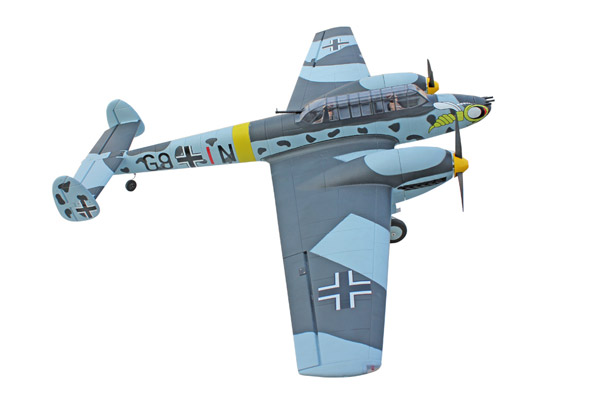 Dynam Messerschmitt Bf 110 1500mm ARTF Warbird - Πατήστε στην εικόνα για να κλείσει