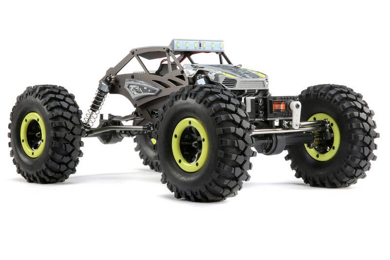 RC Crawler 1/18 Temper 4WD Gen 2 Brushed RTR, Yellow Int - Click Image to Close