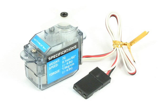 Etronix 7g/1.6kg Micro Servo - Πατήστε στην εικόνα για να κλείσει