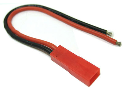 FEMALE JST CONNECTOR WITH 10CM 20AWG SILICONE WIRE