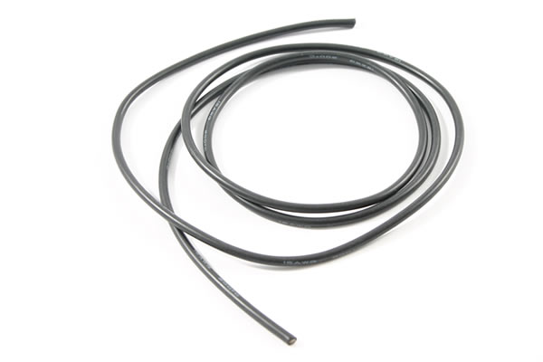 Etronix 100cm Black Silicone Wire - 12SWG - Πατήστε στην εικόνα για να κλείσει