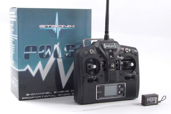 Etronix Pulse EX3GPro 3-channel 2.4ghz DSSS Digital Proportional - Πατήστε στην εικόνα για να κλείσει