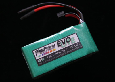 Evolite13453s, 11.1V Lipo Battery, Flight Power - Click Image to Close