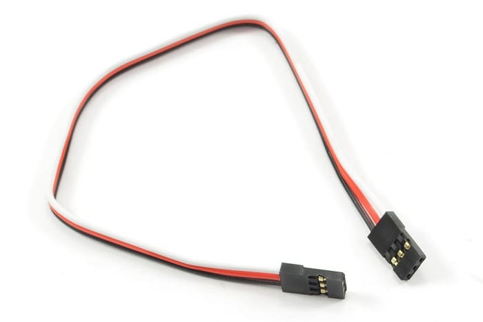 ETRONIX 30CM 22AWG EXTENSION WIRE W/2 JR MALE CONNECTOR