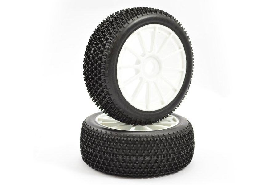 Fastrax 1/8 Buggy 'Tri Pin' Tyres Pre-Mounted on 12 Spoke Wheels - Πατήστε στην εικόνα για να κλείσει