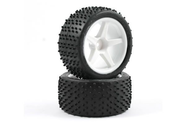 Fastrax Pin 1/10th Off Road Wheel/ Tyre Premounts (Rr)
