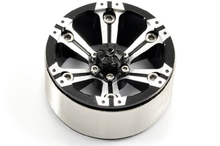 FASTRAX 1.9" HEAVY DUTY SPLIT 6-SPOKE ALLOY BEADLOCK WHEELS (X2)