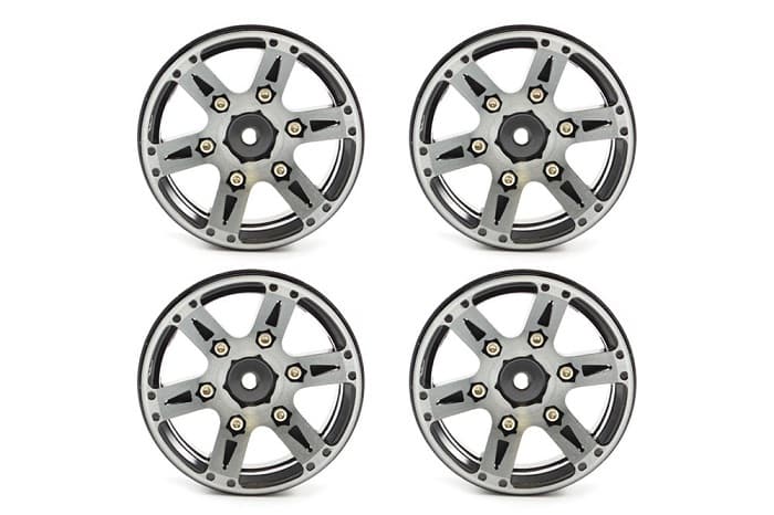 FASTRAX 1.9" HEAVYWEIGHT SPLIT 6-SPOKE ALLOY BEADLOCK WHEELS