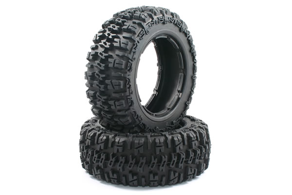 Fastrax Baja Block Front Tyres for the Hpi Baja 5T (2) - Πατήστε στην εικόνα για να κλείσει