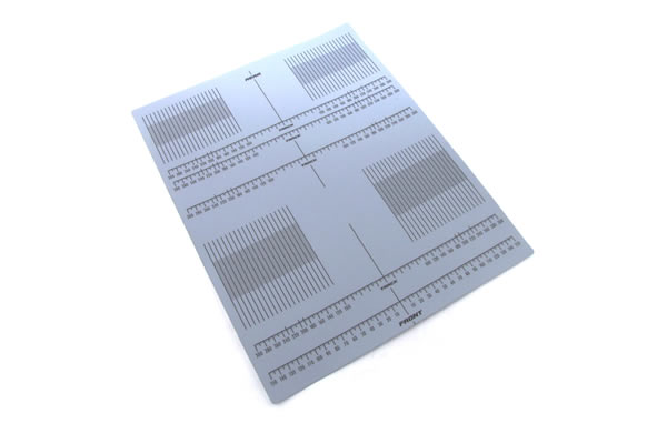 Fastrax 1/10th Set-up Board Decal with Gridlines and Measurement
