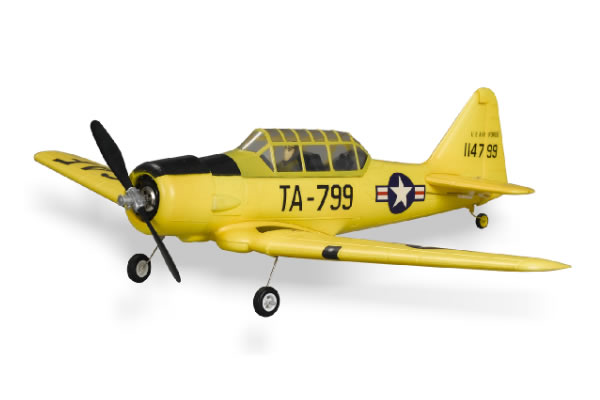 FMS Mini AT6 Texan 800 Series RTF Electric RC Warbird with 2.4gh