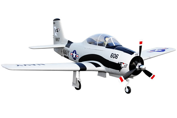 FMS North American T-28 Trojan 1400 Series ARTF RC Aircraft - Gr