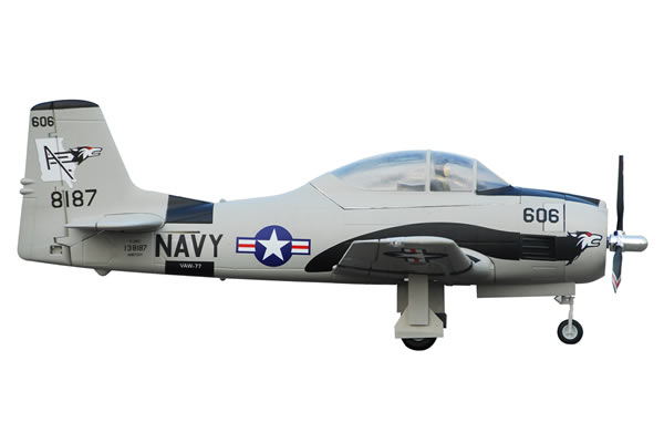 FMS North American T-28 Trojan 1400 Series ARTF Aircraft - Grey