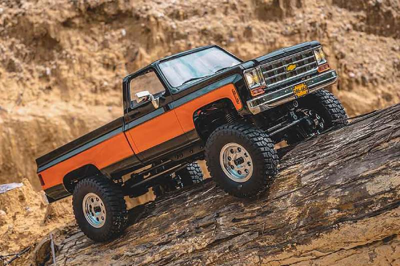 Τηλεκατευθυνόμενα FMS FCX 1/18 Chevrolet K10 RTR RC Jeep Black