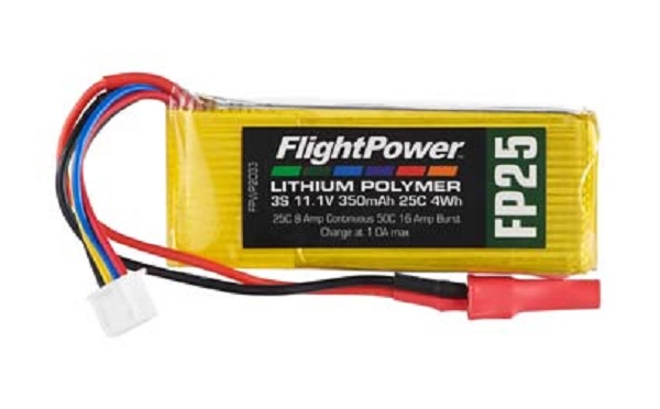 LiPo Battery 3S FP25 11,1 V, 350mAh - Πατήστε στην εικόνα για να κλείσει