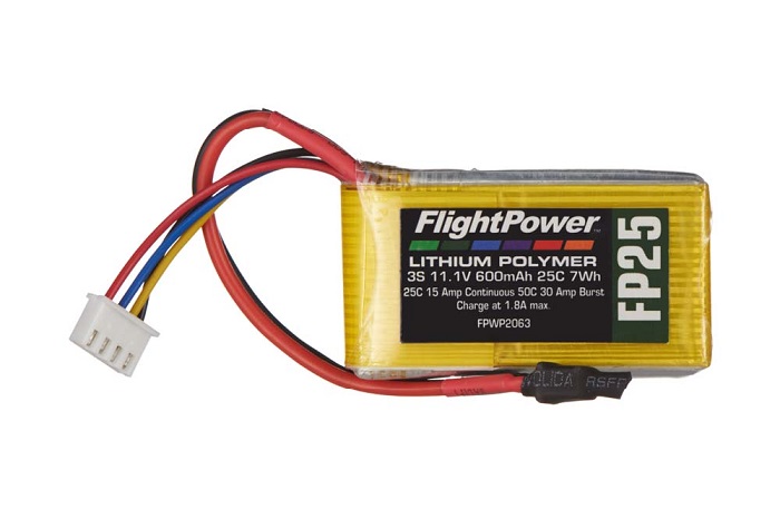 LiPo FP25 3S, 11,1 V, 600mAh