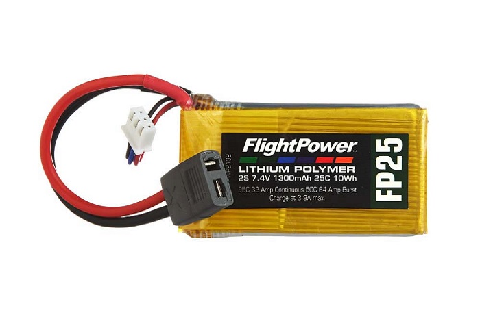 LiPo FP25 7,4 V - 2S, 1300mAh