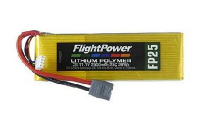 LiPo FP25 11,1 V, 3s 2500mAh - Πατήστε στην εικόνα για να κλείσει