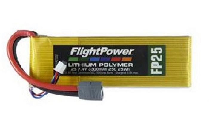 LiPo FP25 7,4 V, 2S 3300mAh - Πατήστε στην εικόνα για να κλείσει